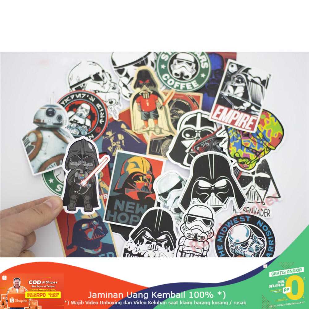 (BISA COD) RVOSTR Stiker Tempel Star Wars 25 PCS