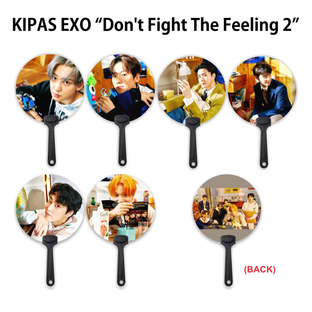 KIPAS TANGAN / HANDFAN EXO Don't Fight The Feeling - 2