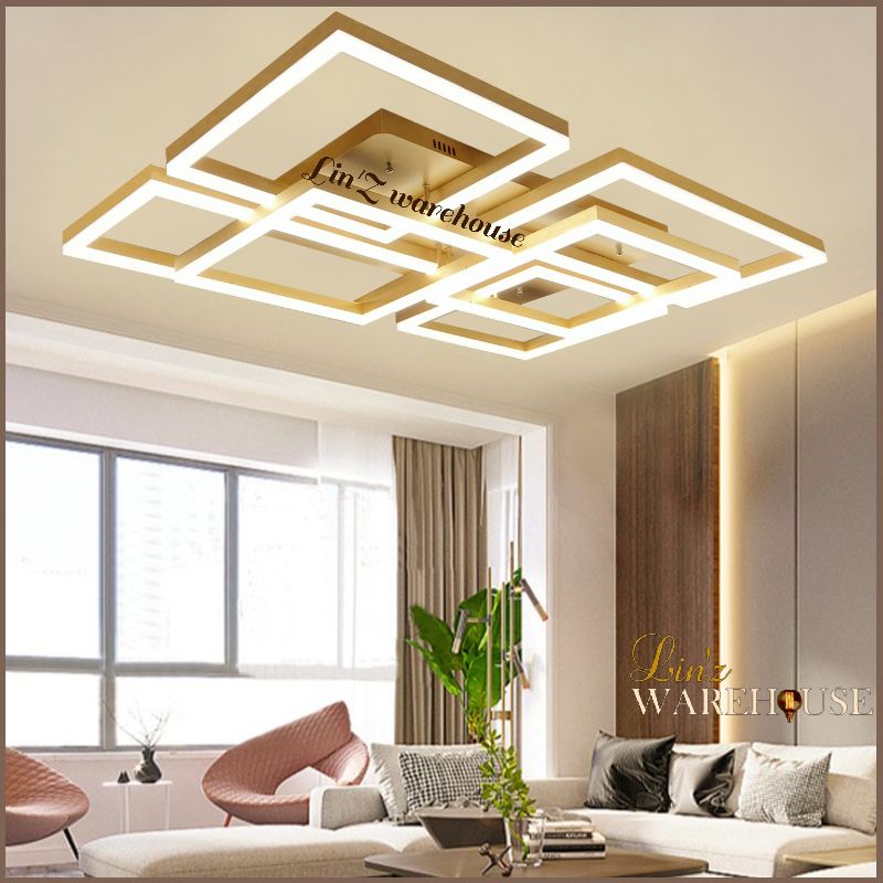 Lampu plafon MODERN GOLD LED 3 COLOURS  ceiling lamp