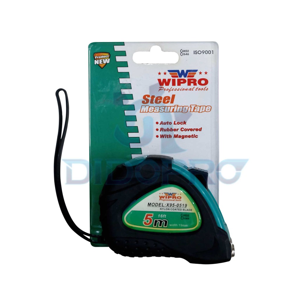 Meteran 5M Wipro / Meteran Wipro 5 M / Meteran Tukang 5 Meter Wipro / Roll Meter