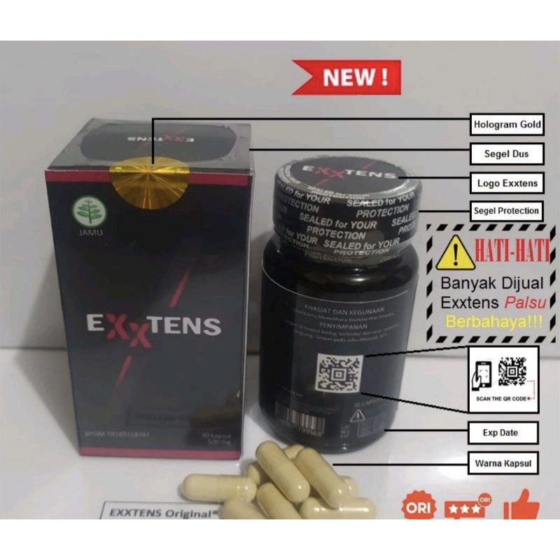 Exxtens Original Herbal Untuk Pria Alami 100% Asli