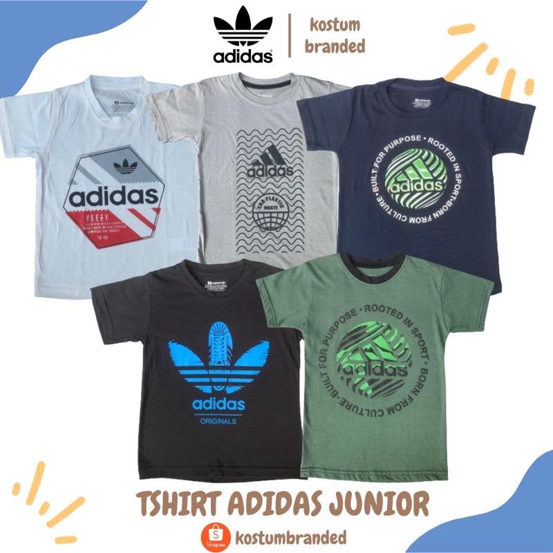 KAOS ANAK ADIDAS / TSHIRT ANAK ADIDAS ORIGINAL BRANDED SISA EKSPOR