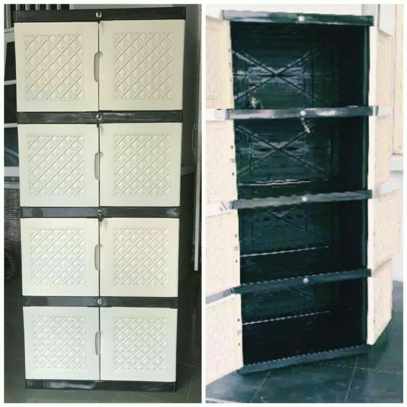 LEMARI PLASTIK AQUOSE JUMBO POLOS S4 50X70X170