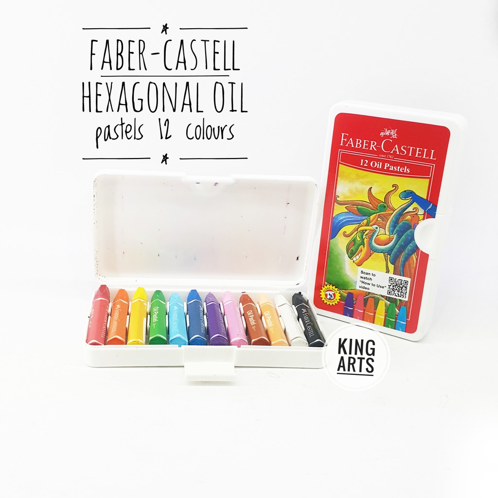 

Faber-Castell Hexagonal Oil Pastel 12 Colours