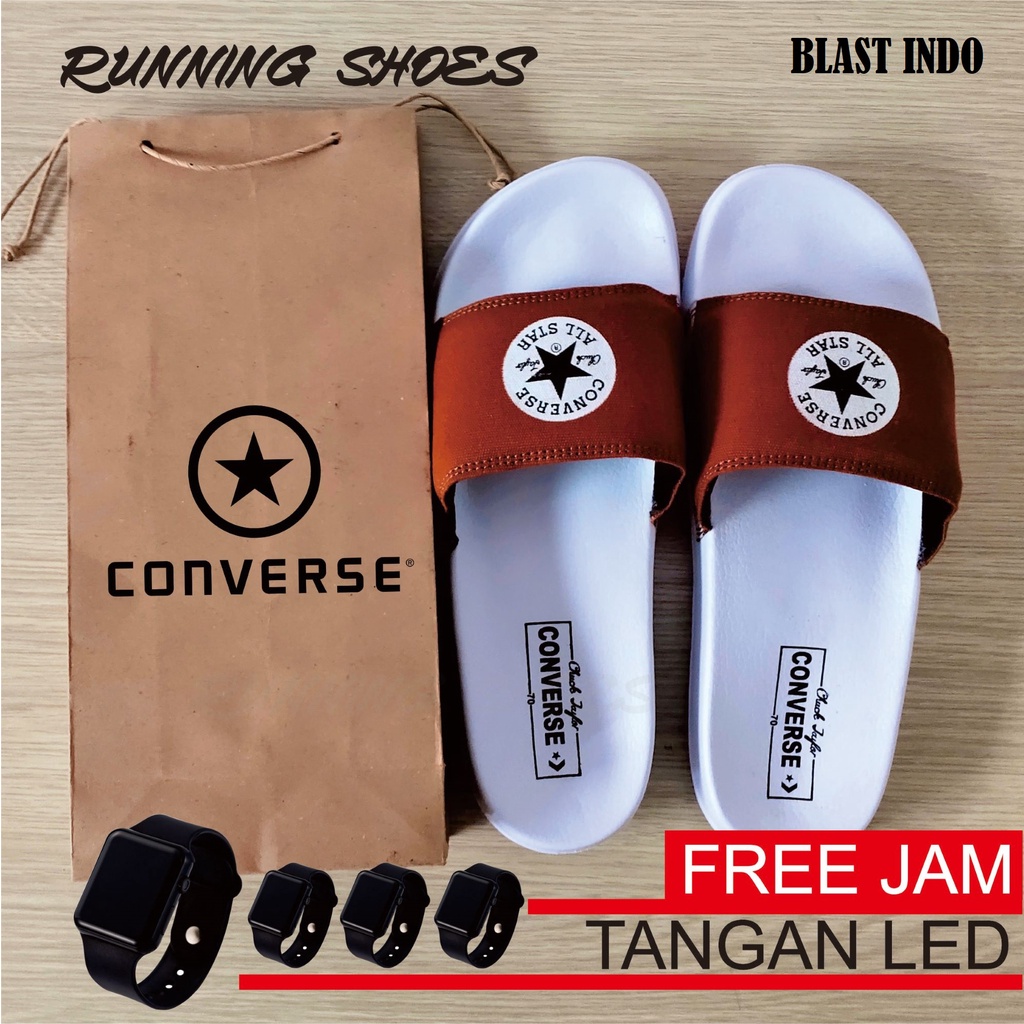 Sendal Pria Converse03 PREMIUM Sendal Pria Slop/Sandal Pria/Sendal Jepit/Sendal Flip Flop/Sendal Sli