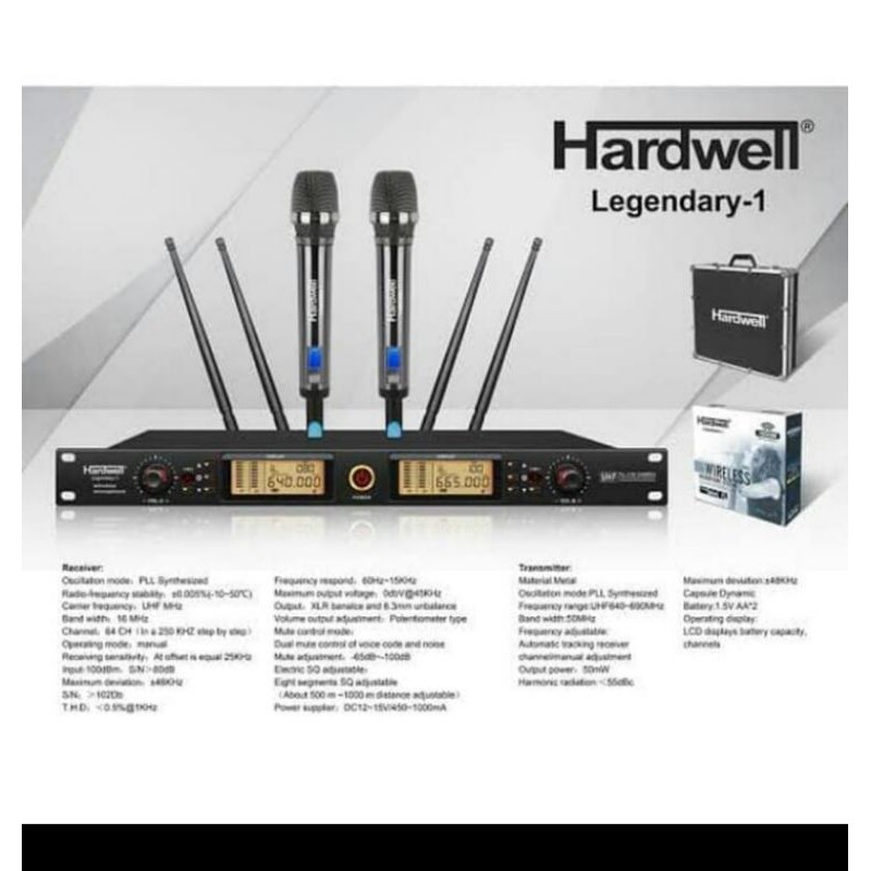 mic wireless hardwell legendary 1 original mic hardwell mic terbaik