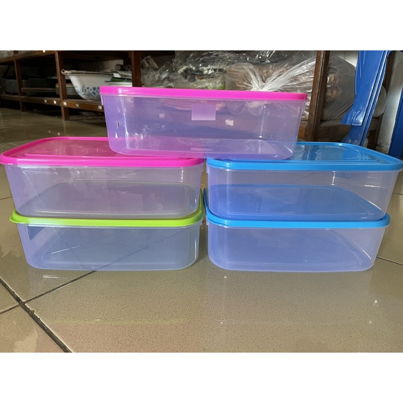 Toples segi plastik/ tempat makan plastik/ kotak serbaguna/ tepak aneka pack 2750ml ASA