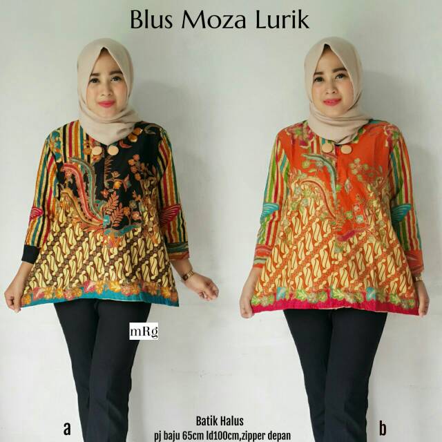 Blus Batik Wanita Blus Batik Wanita Modern Baju Atasan Kerja