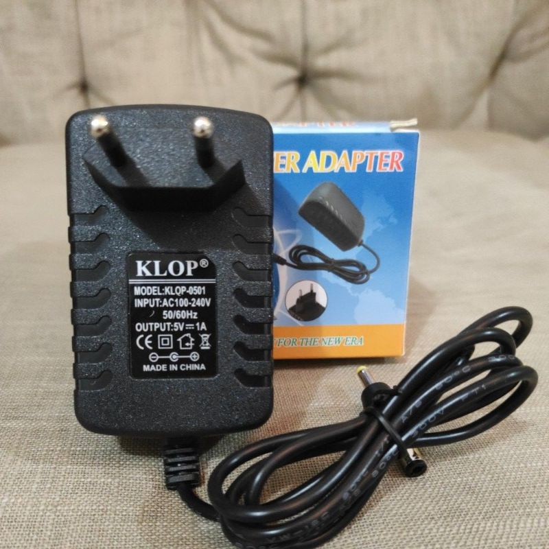 Adaptor 5V 1A DOUBLE JACK T Klop