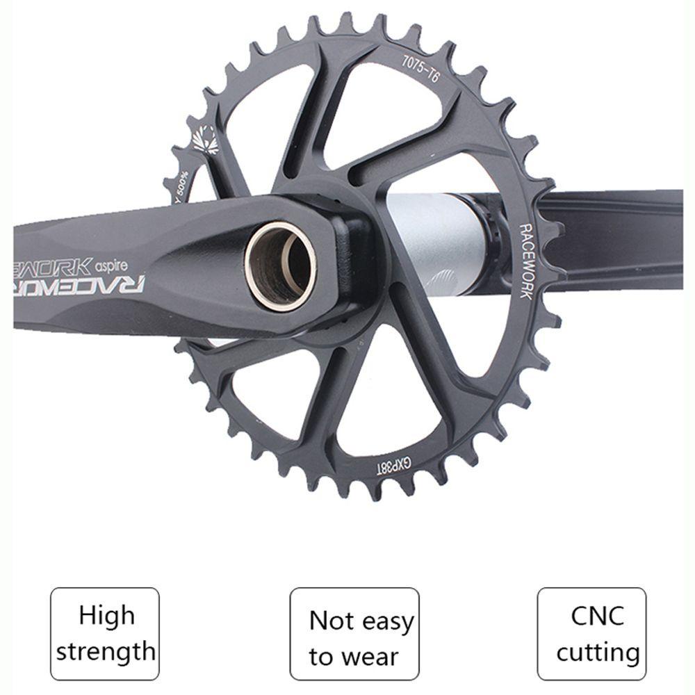 Lanfy Sepeda Engkol Chainwheel 32 /34 /36 /38T Sepeda Jalan Gunung Crankset Parts 170mm Engkol Sempil Lebar Chainring MTB Dengan Bagian Bawah MTB Bike Crankset