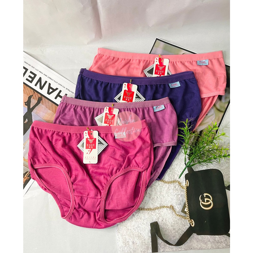 RC CD Celana Dalam Wanita Perempuan Dewasa Polos/Undies Cewek Ukuran Jumbo M L XL XXL XXXL