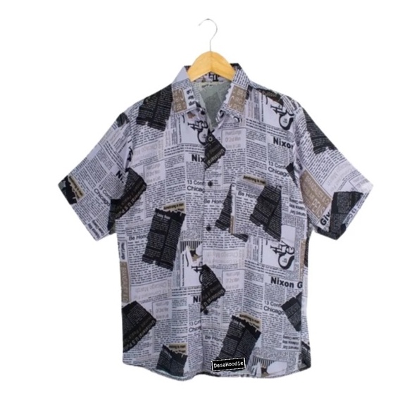 Desahoodie Kemeja Pria Motif Koran