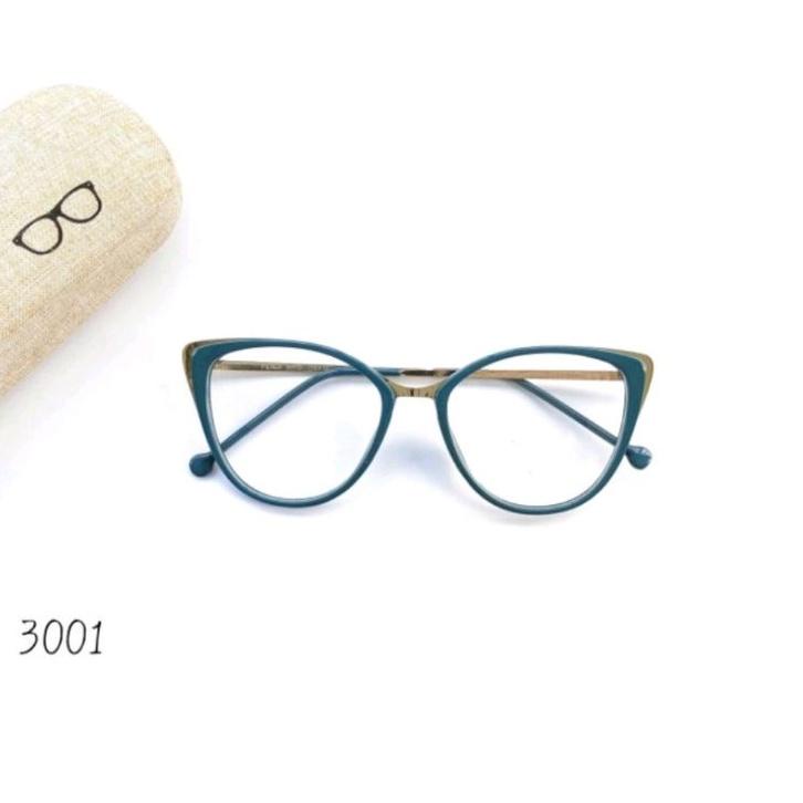 Promo Besar-Besaran 2020 kacamata cat Eye 3001 bisa request minus normal clynder AZH5