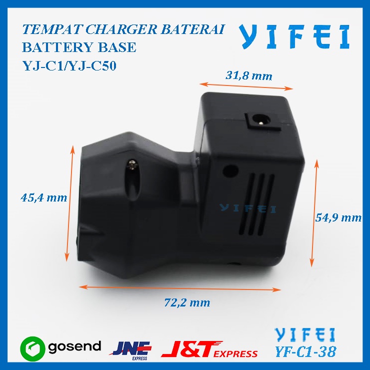 BATTERY BASE YIFEI YF-C1-38/TEMPAT CHARGER BATERAI YJ-C1/YJ-C50