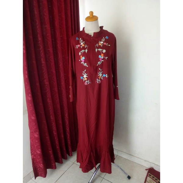 GAMIS BORDIR HANDMADE / GAMIS BORDIR CANTIK / GAMIS BORDIR MALANG