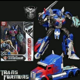  Mainan  robot  transformers robot  optimus prime super 20 cm 