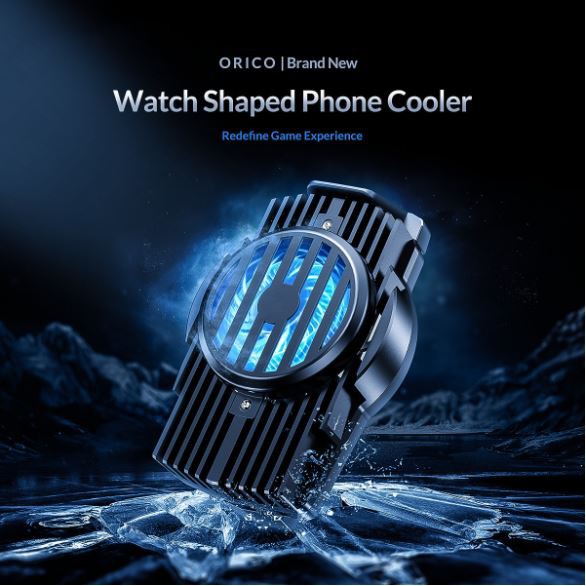 Cooling fan hp phone orico metal led rechargeable for android iphone x5 - cooler refrigerator bracket x-5