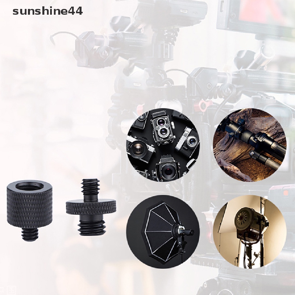 Sunshine Sekrup Adapter Mount Tripod 3 / 8 &quot;Ke 1 / 4&quot; Male Ke Female