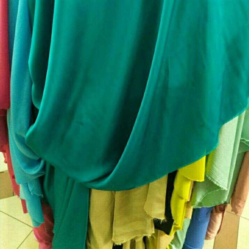 kain Seta Silk / Seta Silk / Bahan Satin Seta Silk Sutra