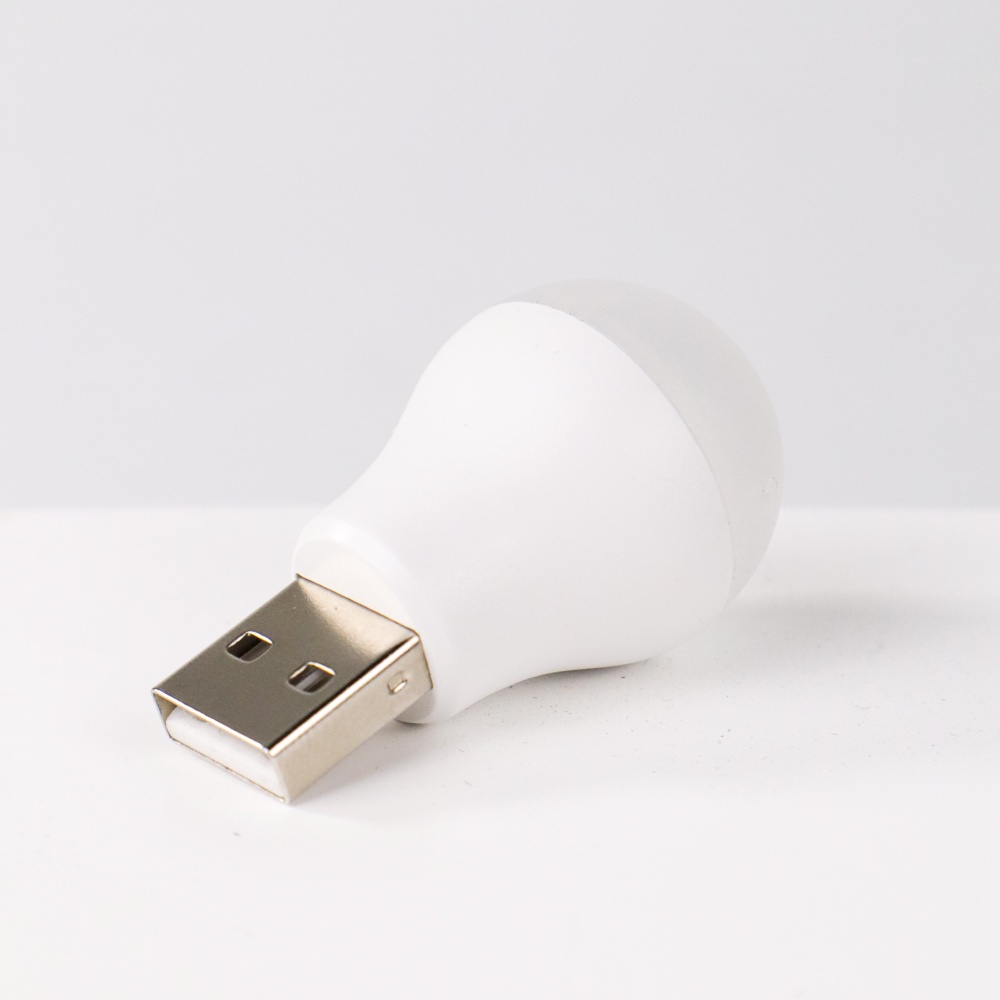 Lampu Bohlam LED USB Portable Light Cool White - CC6K - White