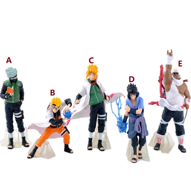 Anime Action Figure Naruto Shippuden Kakashi Sasuke Minato Killer Bee