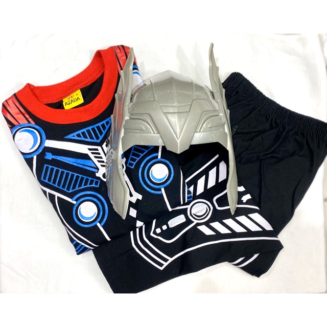 Baju Topeng Anak | Baju Kostum + Topeng Anak Laki-Laki AZADA THOR