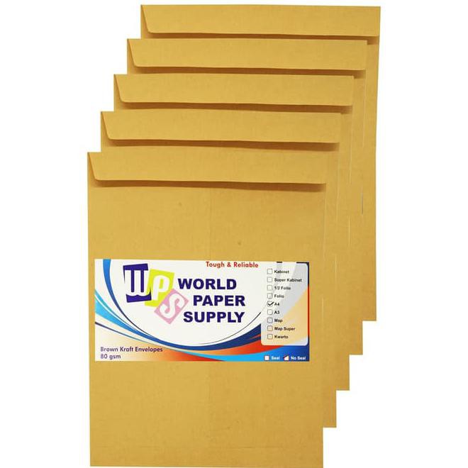 

Hot Promo!!! Amplop Coklat Ukuran A4 Wps ( 30 X 22 Cm )