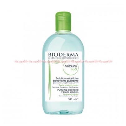 Bioderma H2O Sebium 500ml Pembersih Makeup Untuk Kulit Berminyak dan Kombinasi Bio Derma Penghapus Make Up makeup Remover