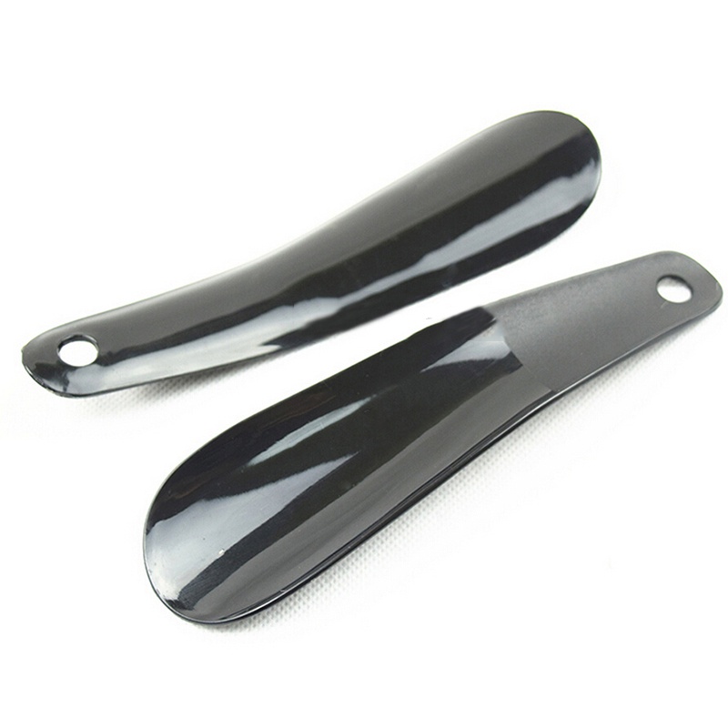 {LUCKID}Professional-Plastic-Shoe-Horn-Lifter-Flexible-Sturdy-Slip-12cm-Shoehorn-Black