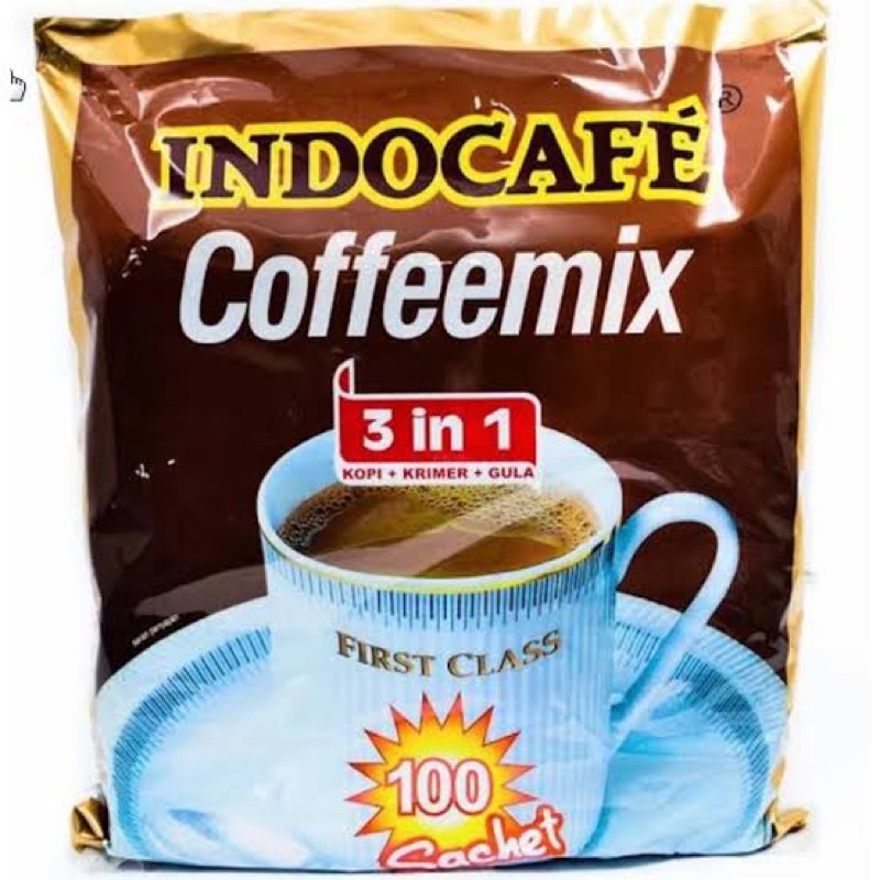 Indocafe Coffee Mix 1 pak ( 1 bag x 100 sachet x 20g ) / Kopi Indocafe Coffemix 3 in 1 100 sachet