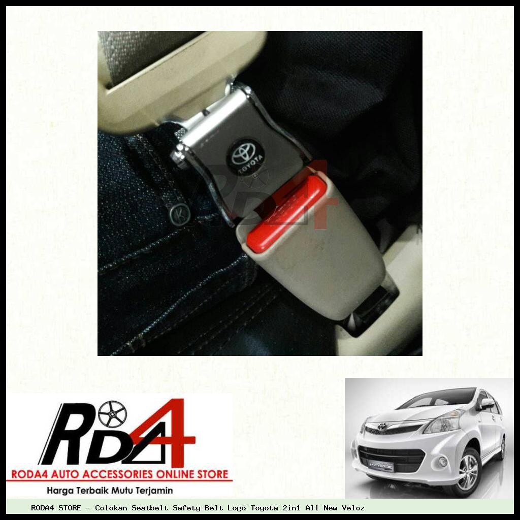 Colokan Seatbelt Safety Belt Logo Toyota 2in1 All New Veloz