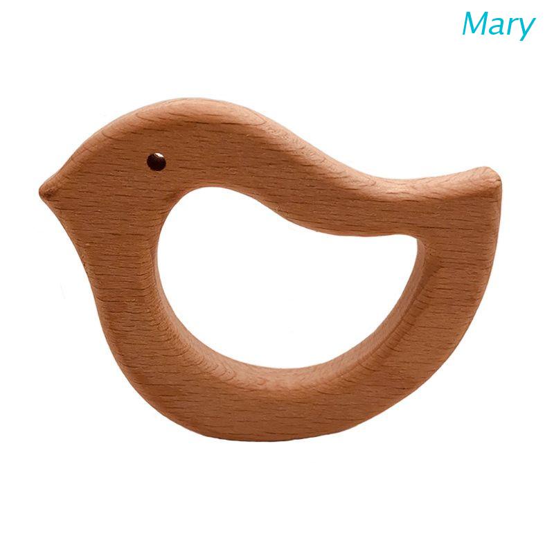 Mary Mainan Teether Bayi Bahan Kayu