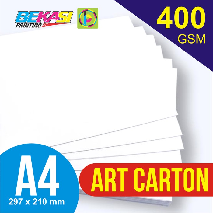 Promo Kertas Art Carton 400 GSM A4 21 x 29.7 cm Berkualitas