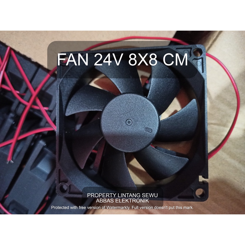 FAN KIPAS 8CM DC 24  VOLT MESIN LAS POWER AMPLIFIER DC 24 VOLT BRUSHLESS  8X8  MESIN LAS 24V 8 X 8