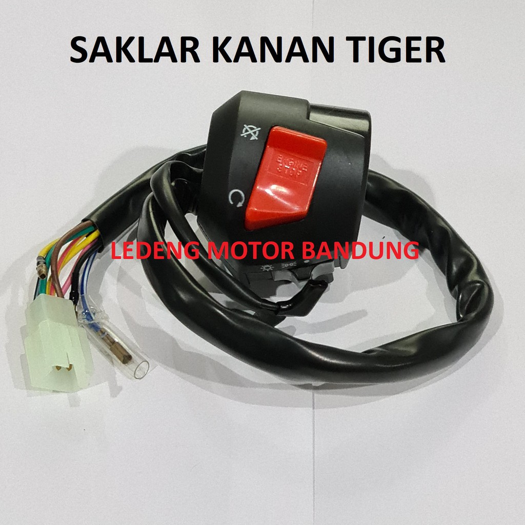 Switch Saklar Kanan Tiger Tombol Lampu Stater Engine Stop Lokal