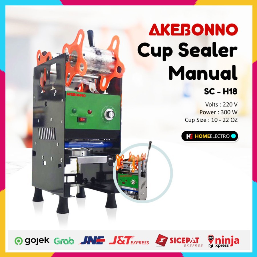 Mesin Cup Sealer Manual Akebonno SC-H18 10 - 22 Oz ORIGINAL