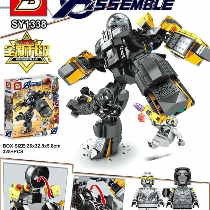 ITN - Brick SY1338 Ironman MK25 Hulkbuster SY1338 MK25 avengers