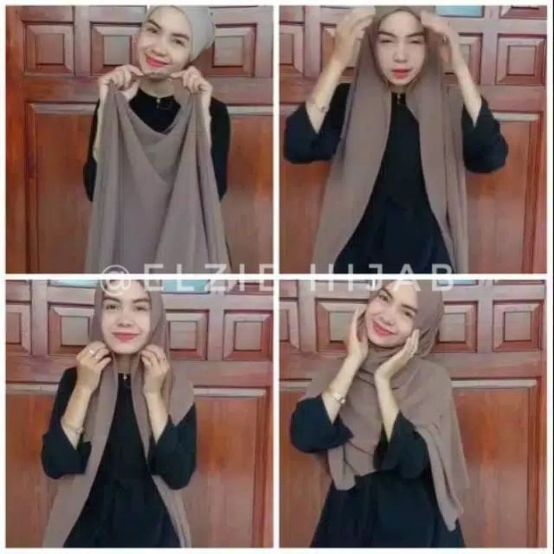 PASHMINA PANJANG DIAMOND CREP ELZIE HIJAB