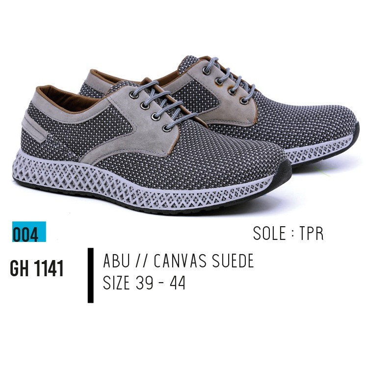  SEPATU  SNEAKERS DEWASA PRIA GH 1141 GARSEL SHOES  ASLI ORI 