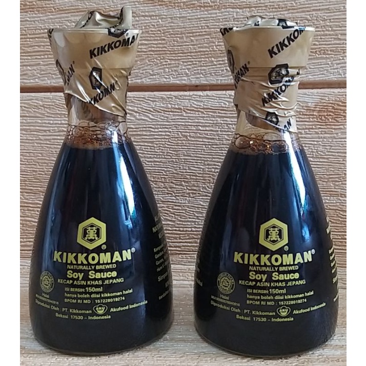 ✔MURAH Kikkoman Soy Sauce 150ml Halal / Kecap Asin Jepang / Shashimi Saus / Kecap Asin Sushi