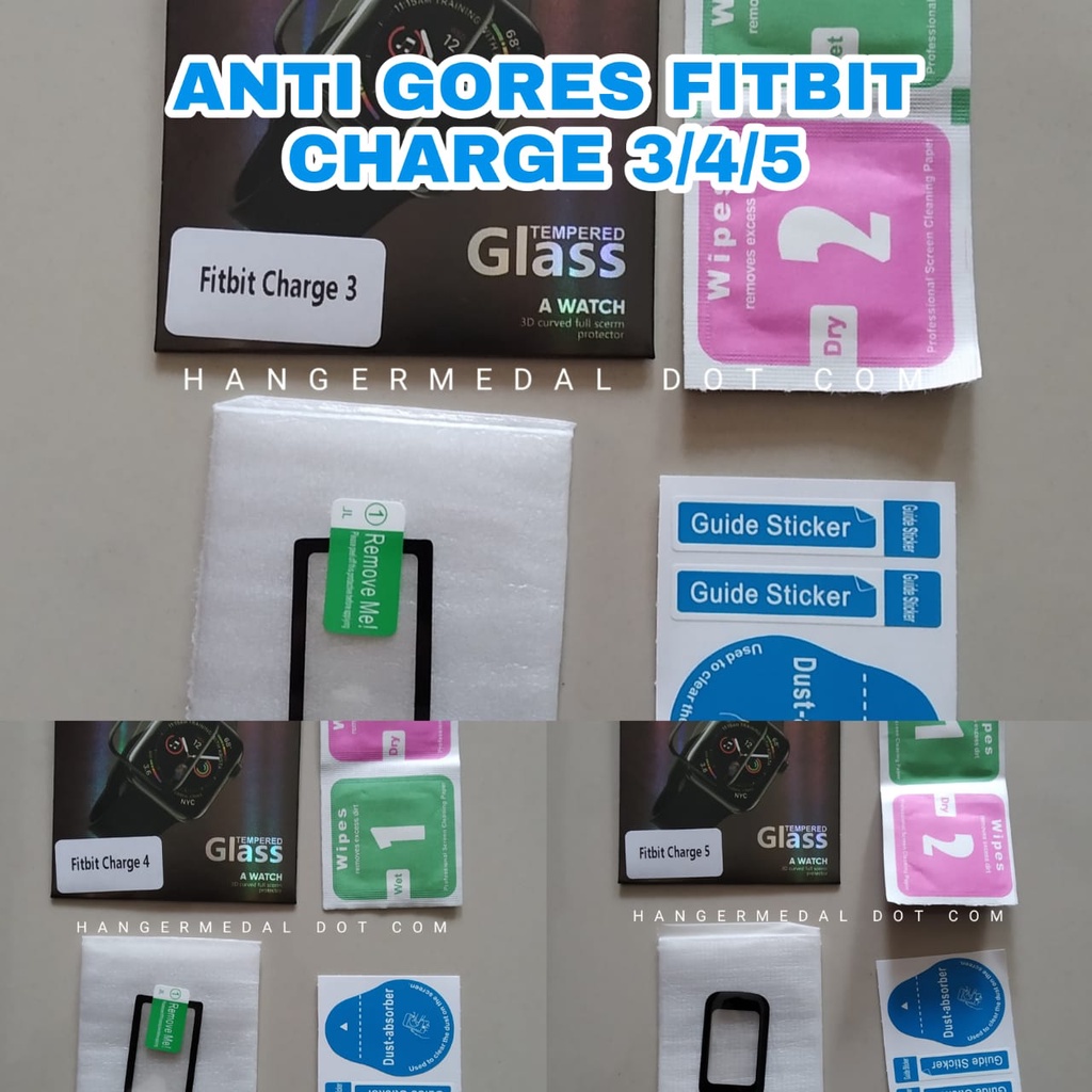 Anti Gores Fitbit Charge 3 charge 4 charge 5 pelindung layar