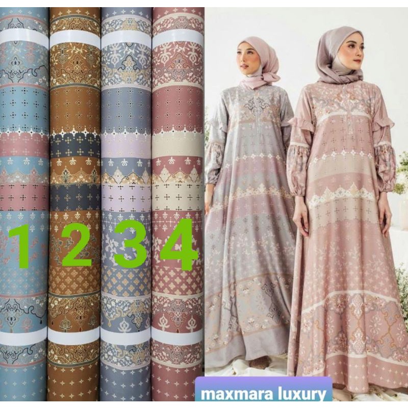 Kain Maxmara Lux Motif SyafaLuna  (harga untuk 0.5m)