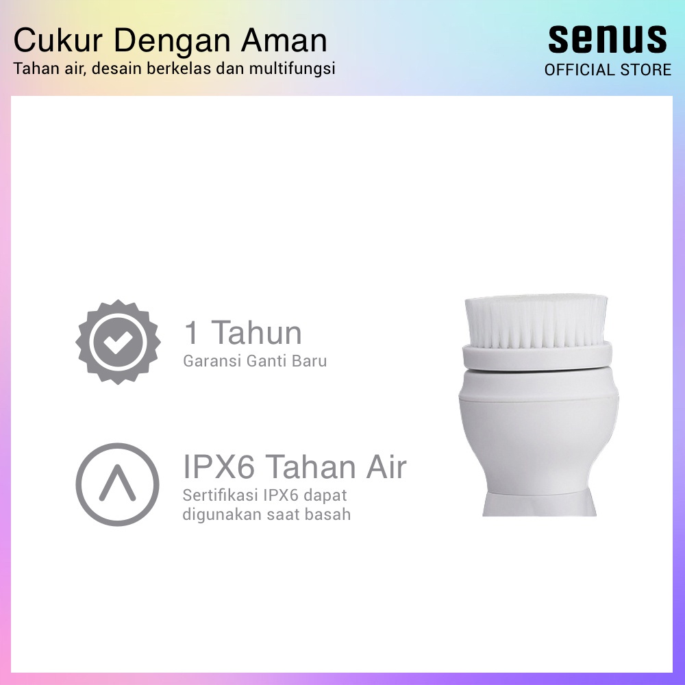 Alat Cukur Elektrik Senus Kepala Brush Pengganti