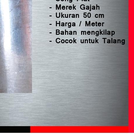 Seng Plat 50 Cm Talang Atap Gerobak Warung