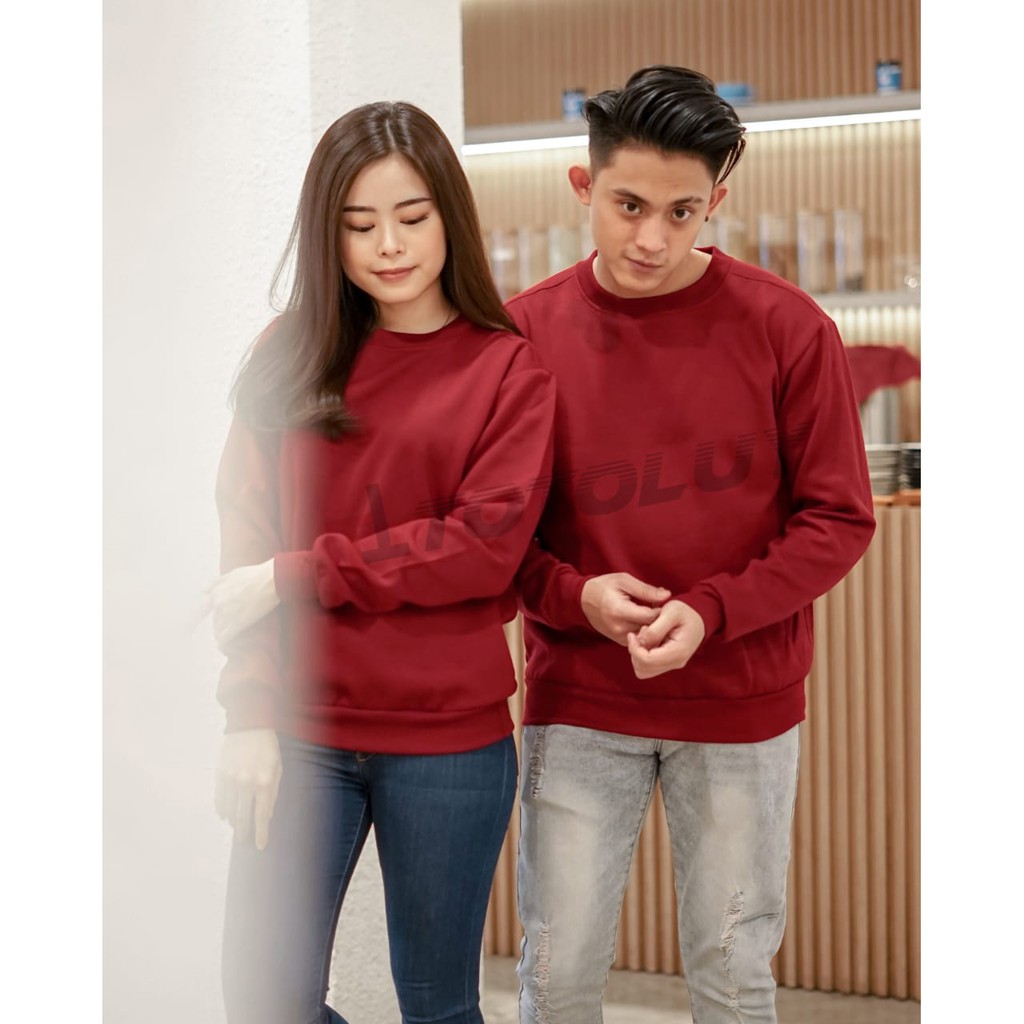 MUKZHOP - COUPLE SWEATER JUMPER / BASIC POLOS / TOTOLUY / MAROON