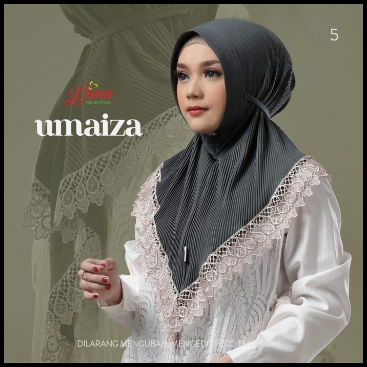 Jilbab Instant Bergo Umaiza Plisket Ori Liana Hijab