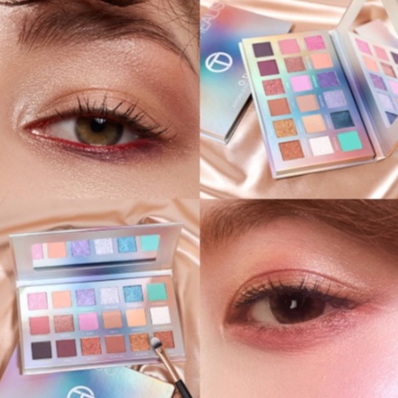 O TWO O Aurora Borealis 18 Colors Eyeshadow Palette DJ 1006