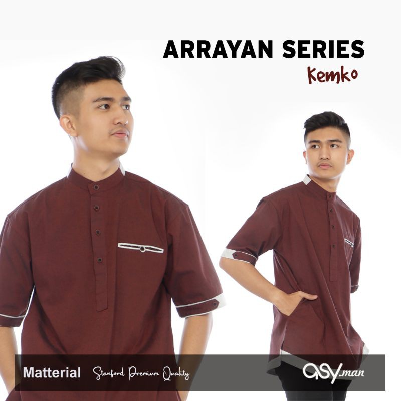 Kemeja Koko Pria Dewasa - Kemko Arrayan Series by Asyman