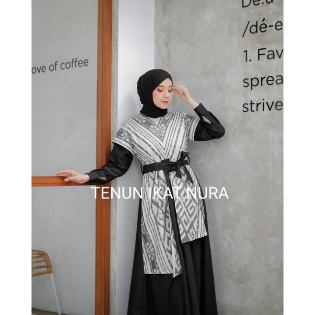 ( READY STOK ) DRESS RAISA Couple Tenun Lebaran