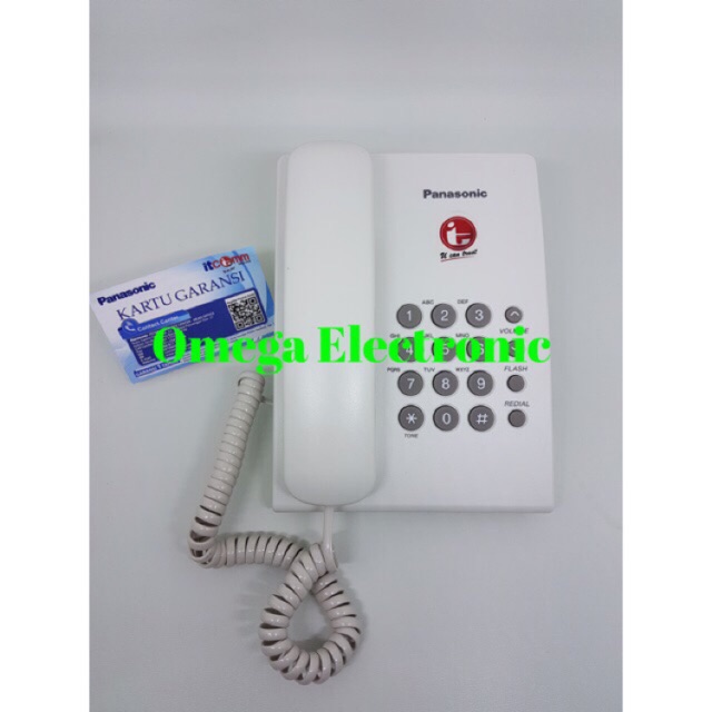 RESMI Panasonic KX-TS505MX - Pesawat Telepon Kantor Rumah Gantung Kabel KX-TS505 Single Line